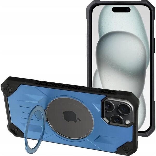 OEM Futerał ARMOR MAG COVER kompatybilny z MagSafe do IPHONE 15 Plus niebieski 13844590 5903396219474