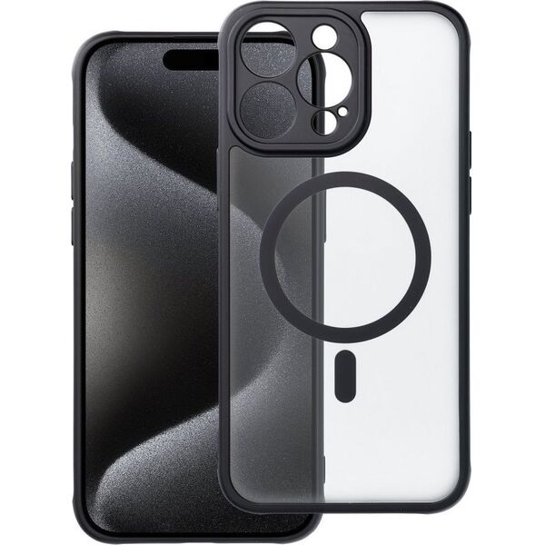 OEM Futerał FULL MATTE MAG COVER kompatybilny z MagSafe do IPHONE 15 Pro Max czarny 13844595 5903396219511