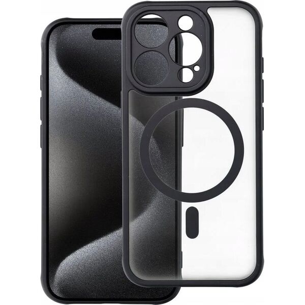 OEM Futerał FULL MATTE MAG COVER kompatybilny z MagSafe do IPHONE 15 Pro czarny 13844602 5903396219504