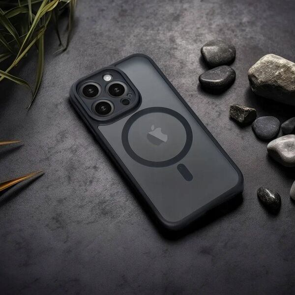 OEM Futerał FULL MATTE MAG COVER kompatybilny z MagSafe do IPHONE 15 Pro czarny 13844602 5903396219504