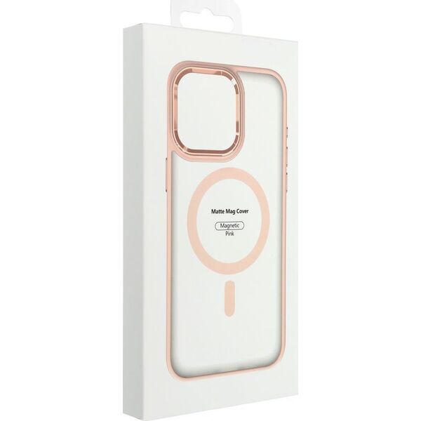OEM Futerał MATTE MAG COVER kompatybilny z MagSafe do IPHONE 15 Plus różowy 13844610 5903396220166