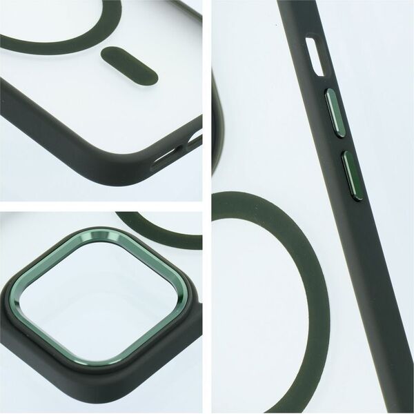 OEM Futerał MATTE MAG COVER kompatybilny z MagSafe do IPHONE 15 Plus zielony 13844615 5903396220401
