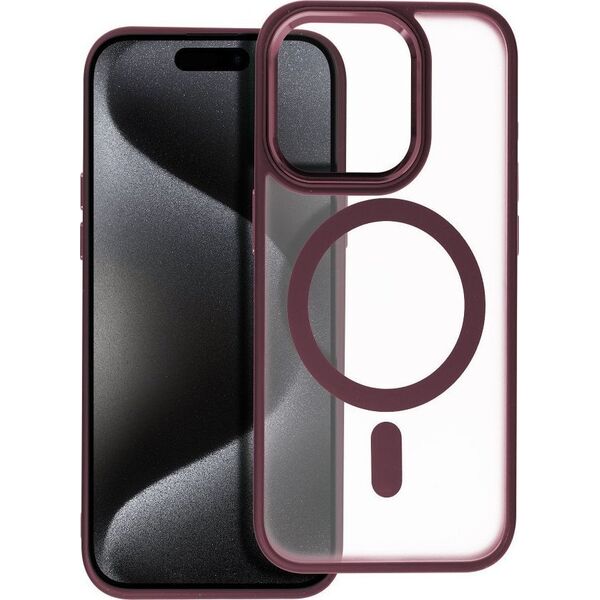 OEM Futerał MATTE MAG COVER kompatybilny z MagSafe do IPHONE 15 Pro czerwony 13844638 5903396221255