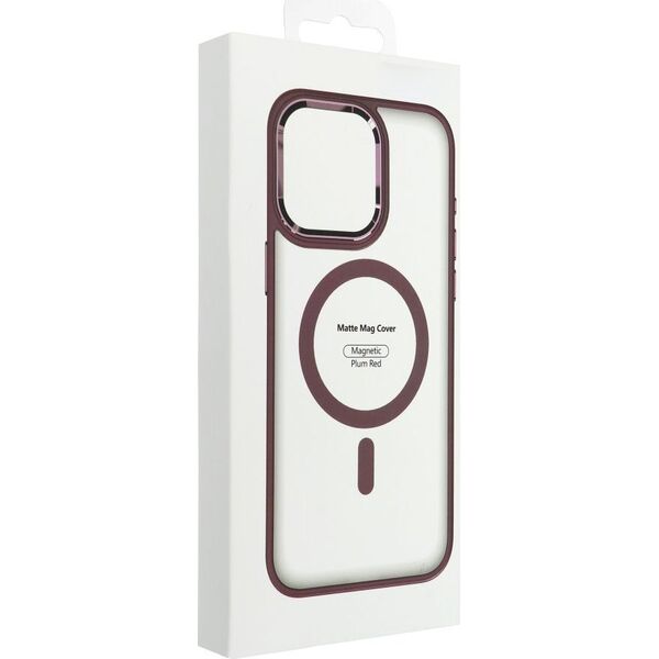 OEM Futerał MATTE MAG COVER kompatybilny z MagSafe do IPHONE 15 Plus czerwony 13844641 5903396221606