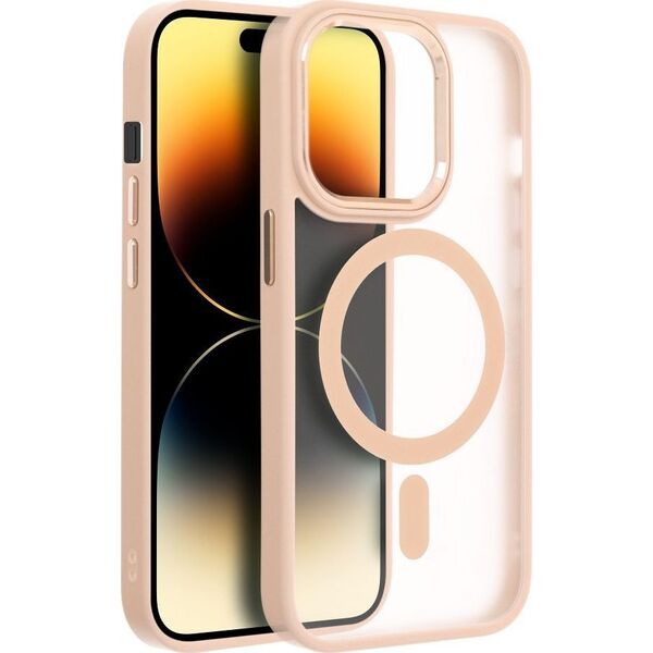 OEM Futerał MATTE MAG COVER kompatybilny z MagSafe do IPHONE 15 Pro Max różowy 13844671 5903396222191