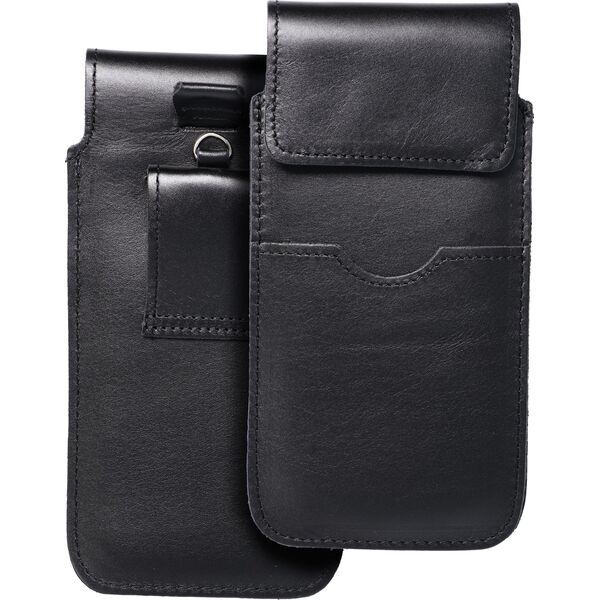 OEM Skórzana uniwersalna wsuwka z klapką - ROYAL / czarny - Rozmiar 2XL - IPHONE 6 PLUS / SAMSUNG A52 / XIAOMI REDMI NOTE 10 13844702 5903396223884