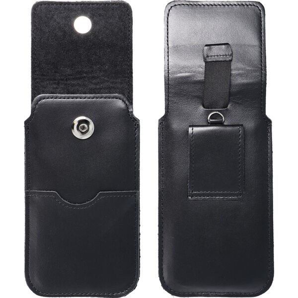 OEM Skórzana uniwersalna wsuwka z klapką - ROYAL / czarny - Rozmiar 2XL - IPHONE 6 PLUS / SAMSUNG A52 / XIAOMI REDMI NOTE 10 13844702 5903396223884