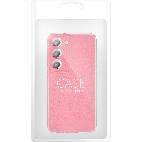 OEM Futerał CLEAR CASE 2 mm BLINK do SAMSUNG A14 5G / A14 4G różowy 13844814 5903396226748