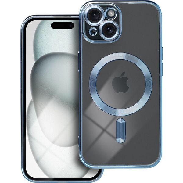 OEM Futerał ELECTRO MAG COVER kompatybilny z MagSafe do IPHONE 15 niebieski 13844895 5903396228124