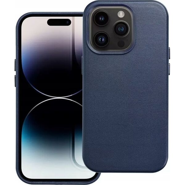 OEM Futerał LEATHER MAG COVER kompatybilny z MagSafe do IPHONE 15 Plus niebieski 13844897 5903396228360