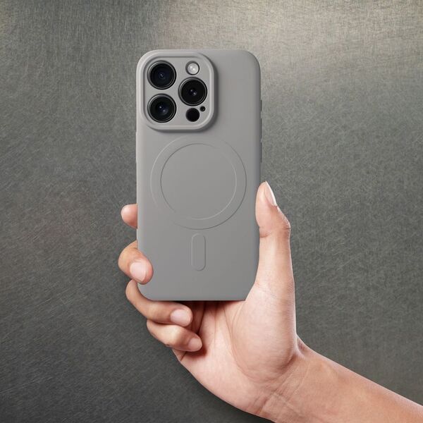 OEM Futerał SILICONE MAG COVER kompatybilny z MagSafe do IPHONE 15 Pro tytanowy szary 13844921 5903396228933