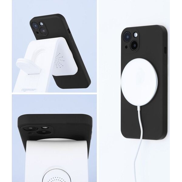 OEM Futerał SILICONE MAG COVER kompatybilny z MagSafe do IPHONE 15 Pro Max czarny 13844925 5903396228902