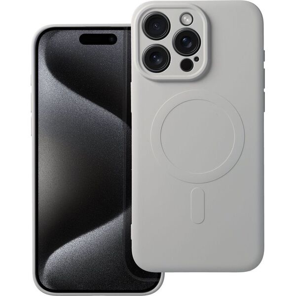 OEM Futerał SILICONE MAG COVER kompatybilny z MagSafe do IPHONE 15 Pro Max tytanowy 13844927 5903396228940
