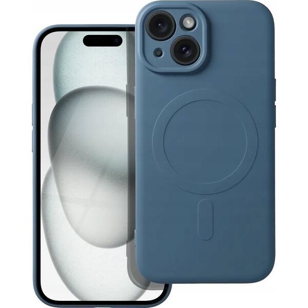 OEM Futerał SILICONE MAG COVER kompatybilny z MagSafe do IPHONE 15 niebieski 13844929 5903396229039