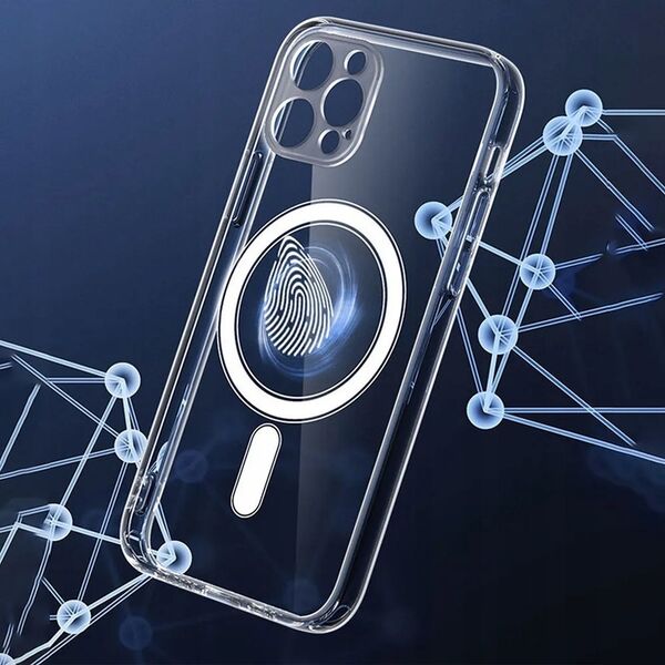 OEM Futerał CLEAR MAG COVER z ochroną aparatu kompatybilny z MagSafe do IPHONE 15 Pro transparentny 13844939 5903396229138