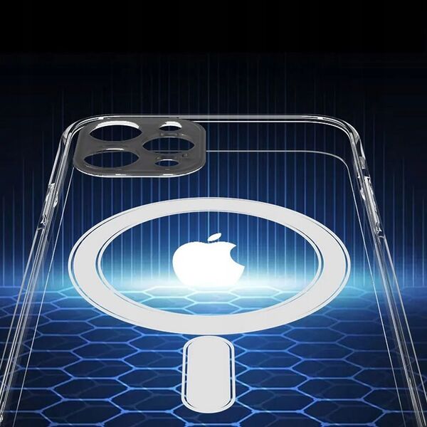 OEM Futerał CLEAR MAG COVER z ochroną aparatu kompatybilny z MagSafe do IPHONE 15 Pro transparentny 13844939 5903396229138