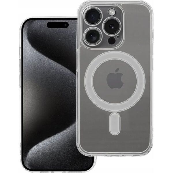 OEM Futerał CLEAR MAG COVER z ochroną aparatu kompatybilny z MagSafe do IPHONE 15 Pro transparentny 13844939 5903396229138