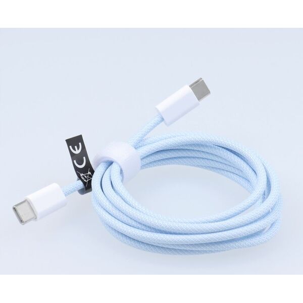 Kabel USB OEM USB-C - USB-C 1.5 m Niebieski 13845012 5903396231650