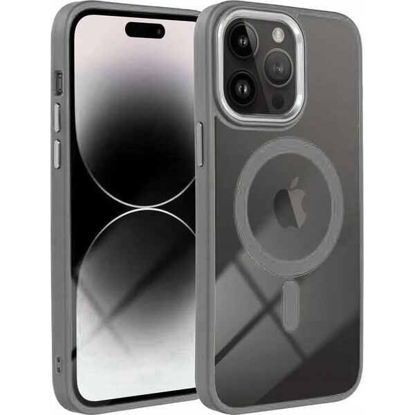 OEM Futerał COLOR EDGE MAG COVER kompatybilny z MagSafe do IPHONE 15 Pro tytanowy szary 13845233 5903396235573