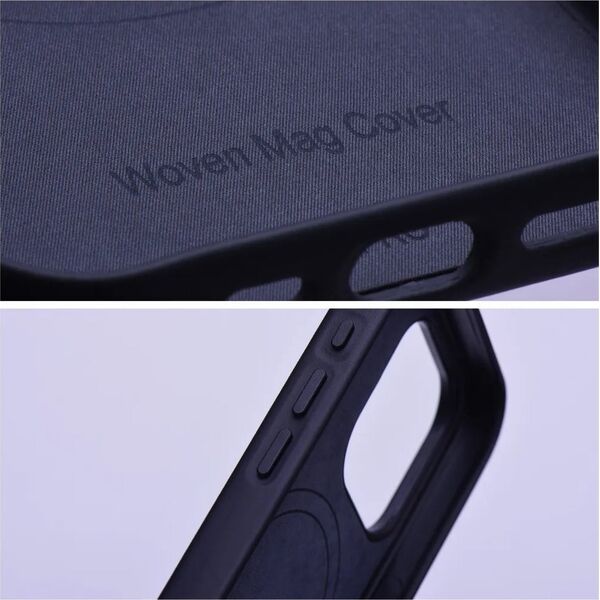 OEM Futerał WOVEN MAG COVER kompatybilny z MagSafe do IPHONE 15 Pro Max czarny 13845613 5903396257988