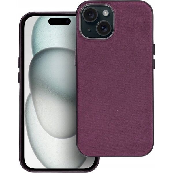 OEM Futerał WOVEN MAG COVER kompatybilny z MagSafe do IPHONE 15 burgundowy 13845629 5903396258114