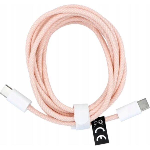 OEM Kabel Typ C do Typ C PD QC3.0 3A 60W C263 2 m różowy 13845985 5903396276842
