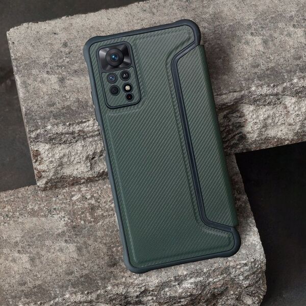 OEM Kabura RAZOR Book do XIAOMI Redmi Note 13 Pro 4G / POCO M6 Pro 4G ciemnozielony 13846046 5903396279300