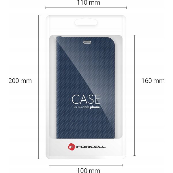 OEM Kabura LUNA Book Carbon do XIAOMI Redmi Note 13 Pro 4G / POCO M6 Pro 4G niebieski 13846065 5903396279720