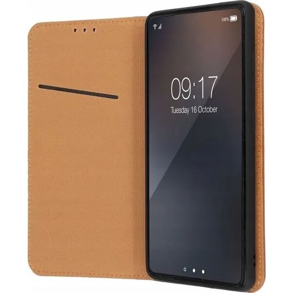 OEM Kabura SMART PRO Book skórzana do XIAOMI Redmi Note 13 Pro 4G / POCO M6 Pro 4G brązowy 13846128 5903396281402