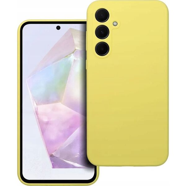 OEM Futerał SILICONE 2mm do SAMSUNG A35 5G żółty 13846360 5903396292972