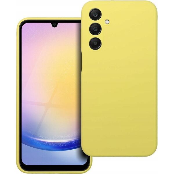 OEM Futerał SILICONE 2mm do SAMSUNG A25 5G żółty 13846366 5903396292927