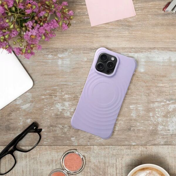 OEM Silicone Zephyr Mag Cover kompatybilny z MagSafe do IPHONE 14 PRO MAX liliowy 13846547 5903396300752