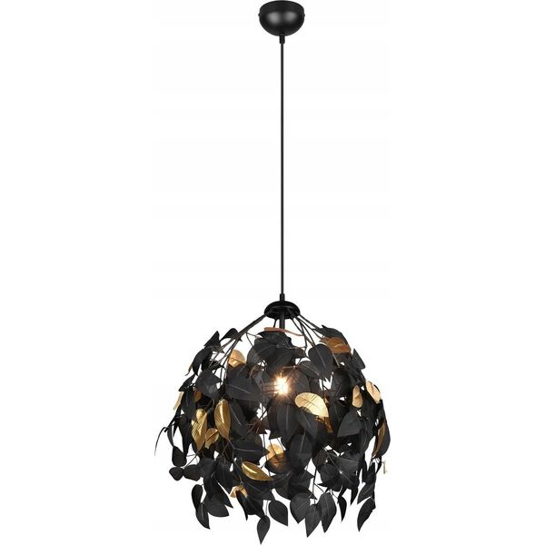 Lampa wisząca DELIGHT Trio Rl Leavy R10461932 lampa wisząca zwis 1x28W E27 czarna 13849617 4017807522631
