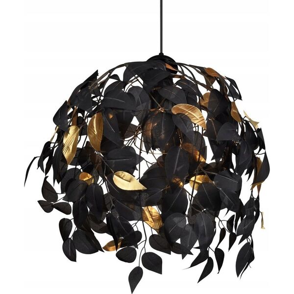 Lampa wisząca DELIGHT Trio Rl Leavy R10461932 lampa wisząca zwis 1x28W E27 czarna 13849617 4017807522631