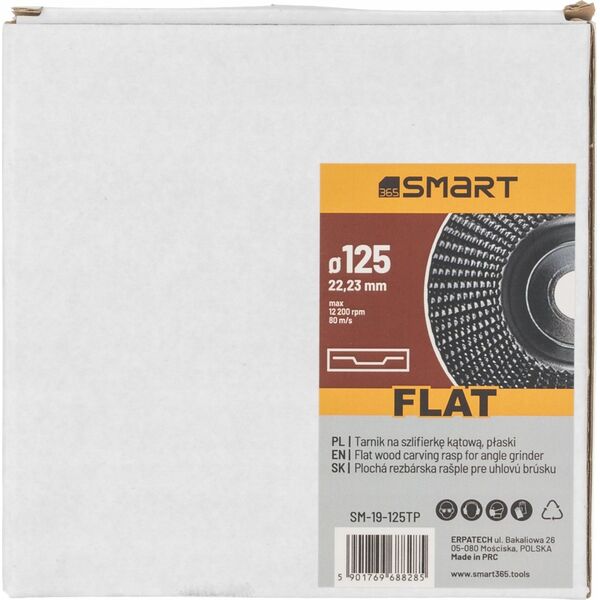 SMART365 tarnik na szlifierkę, płaski, 125x 22,23 mm 13850733 5901769688285