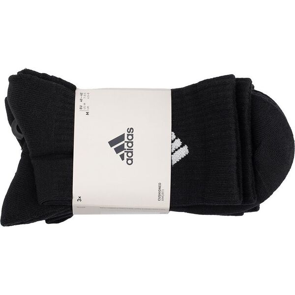 Adidas Skarpety adidas Cushioned Crew Socks 3P czarne IC1310 43-45 13850792 4066746298398