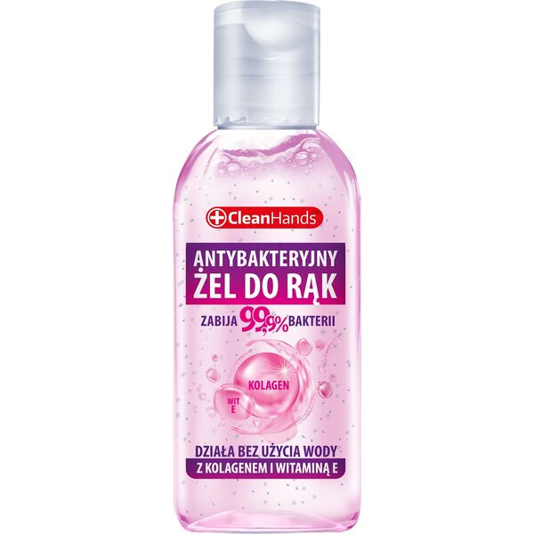 Chemia Antybakteryjny żel do rąk CLEAN HANDS, z kolagenem i witaminą E, 50 ml 13857739 5901185014750