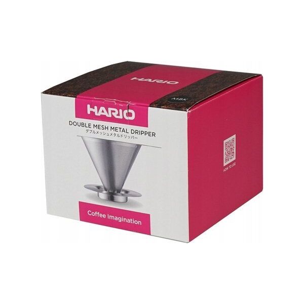 Hario Hario - Double Mesh Metal Dripper - Metalowy dripper z filtrem grafitowy 13857830 4977642730755