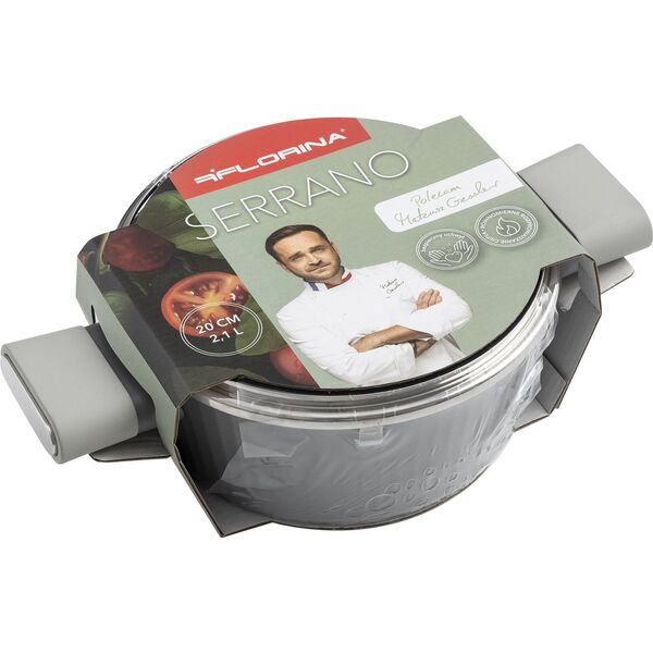 Florina Garnek aluminiowy z pokrywką Florina Serrano 20 cm 2,1 l 13857898 5905031349904