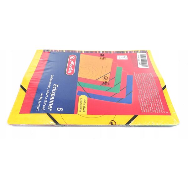 Herlitz Herlitz Eckspanner     A4 Quality   farb.sort.   5er Packung 13868031 4008110340333