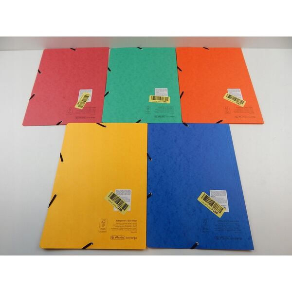 Herlitz Herlitz Eckspanner     A4 Quality   farb.sort.   5er Packung 13868031 4008110340333