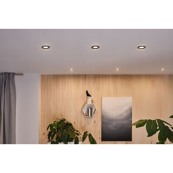 Paulmann Oprawa do wbudowania  NOVA LED PLUS DIM wychylna GU10 max.35W 93mm IP65 230V  czarny matowy / aluminum 13871976 4000870924600