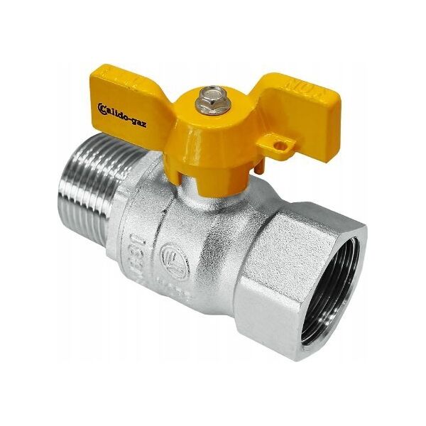 ARKAINSTALACJE Zawór kulowy Arka CG/ZG-WZM15 gazowy W/Z 1/2 Calido Gaz żółty 13872335 5902557275328