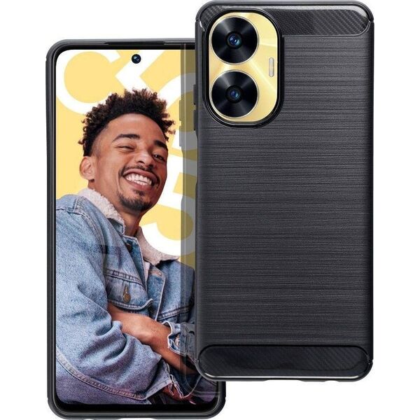 ForCell Futerał CARBON do REALME C55 czarny 13875745 5903396217456