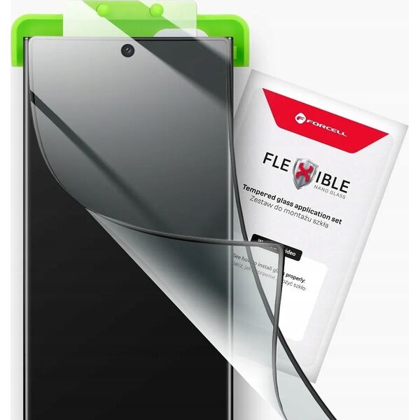ForCell Forcell Flexible 5D - szkło hybrydowe do iPhone 12 Pro Max czarny 13875895 5903396158100