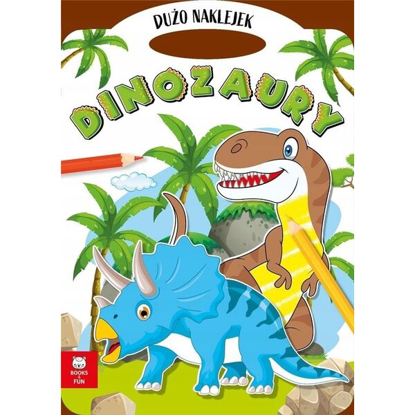 Askato Teczka dinozaury z podwójnymi naklejkami 13876260 9788382495690