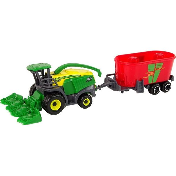 LeanToys Kombajn z Przyczepą Maszyna Rolnicza Zielony Czerwony 13876755 5905515352925