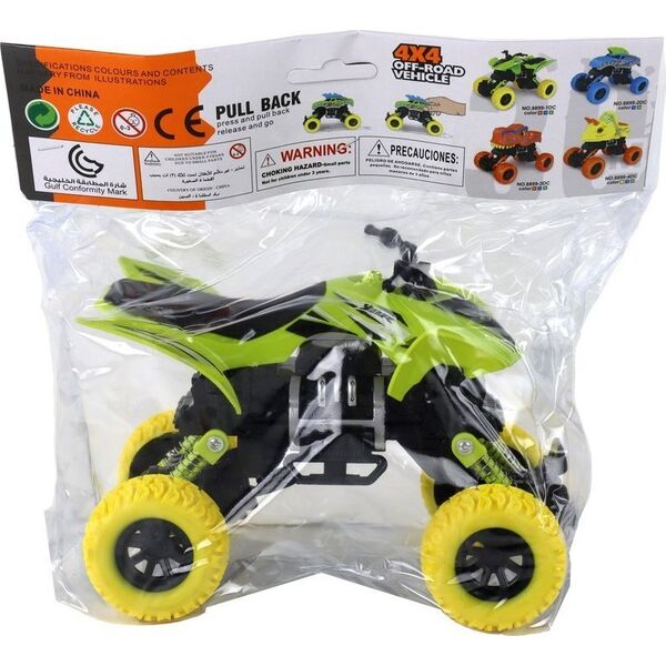 LeanToys Pojazd Terenowy Pchacz Quad XC Gumowe Koła Zielony 13883130 5905679078044