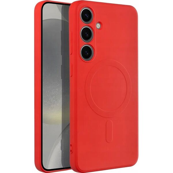 OEM Futerał SILICONE MAG COVER kompatybilny z MagSafe do SAMSUNG S24 Plus czerwony 13888455 5903396272936