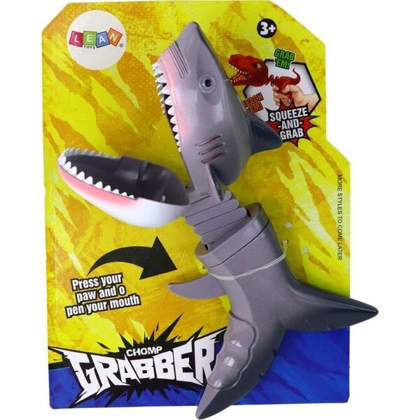 LeanToys Zabawka Gryząca Chwytacz Rekin Sprężyna Szary 13889737 5905991000457